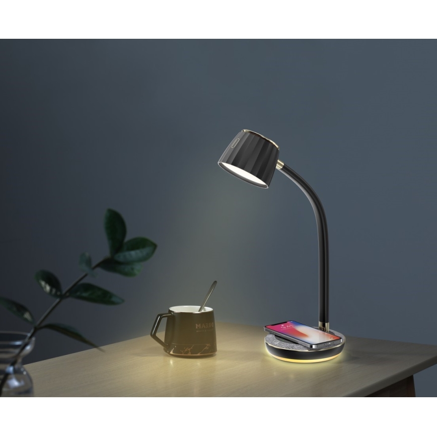 Immax NEO 08996L - LED Zatemnitvena namizna svetilka z brezžičnim polnjenjem PERLA LED/1,5W + LED/6W/230V 3800-4300K
