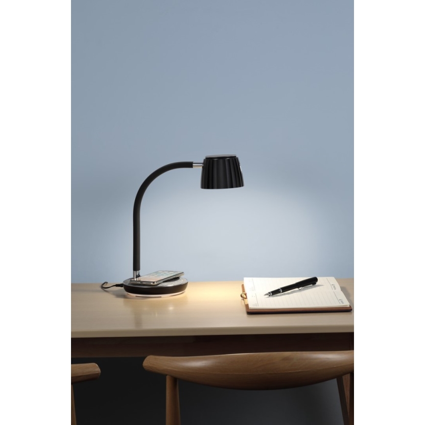 Immax NEO 08996L - LED Zatemnitvena namizna svetilka z brezžičnim polnjenjem PERLA LED/1,5W + LED/6W/230V 3800-4300K