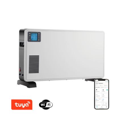 Immax NEO 07760L - Elektronski konvekcijski grelnik 1000/1300/2300W LCD/timer/TURBO/termostat Wi-Fi Tuya + Daljinski upravljalnik