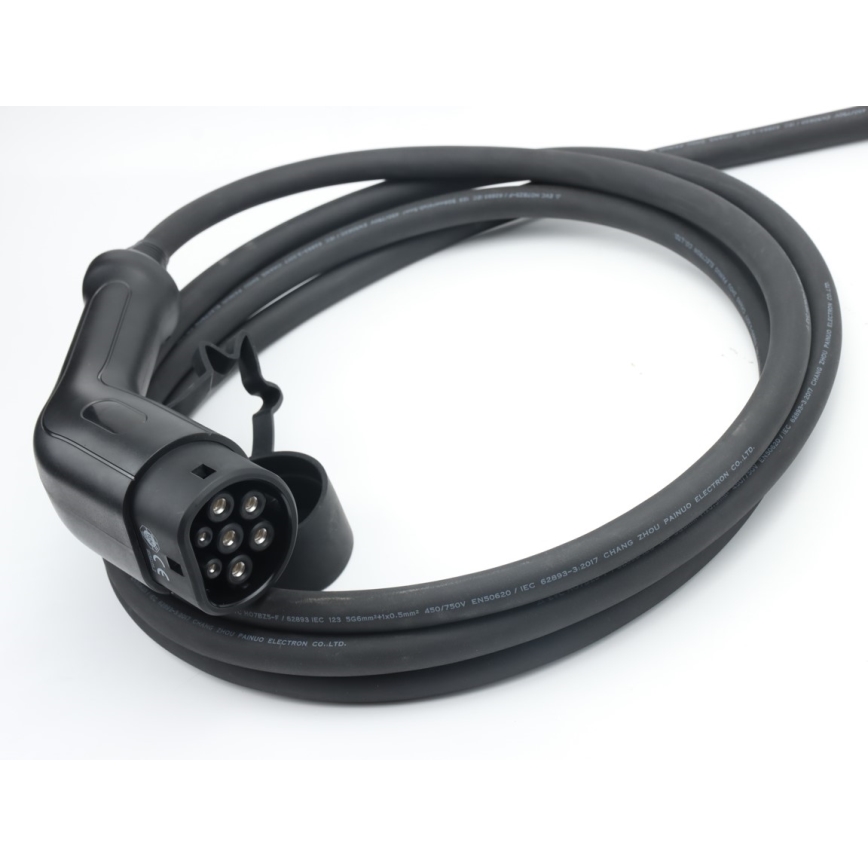 Immax - Prenosna polnilna postaja za električna vozila (EV), AC tipa 2, 16A/380V 11kW + vtič 230V 5m Wi-Fi Tuya