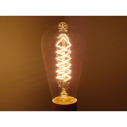 Industrijska dekorativna zatemnitvena žarnica SELEBY ST64 E27/40W/230V 2200K