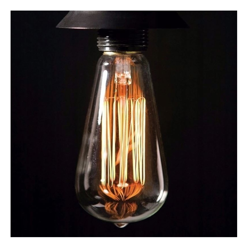 Industrijska dekorativna zatemnitvena žarnica SELEBY ST64 E27/60W/230V 2200K