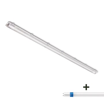 Industrijska fluorescentna svetilka 1xG13/230V IP65 + LED Fluorescentna cev s senzorjem Philips MASTER T8 G13/24W