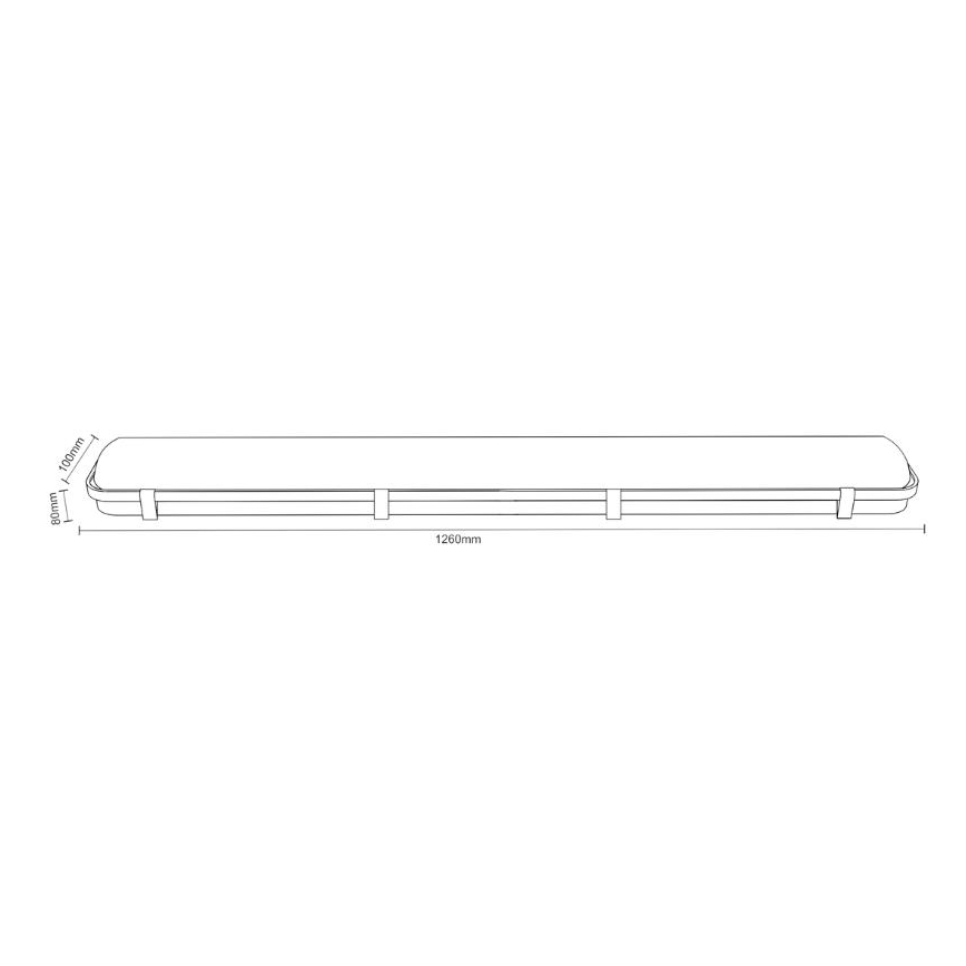 Industrijska fluorescentna svetilka T8 2xG13/18W/230V IP65 126 cm
