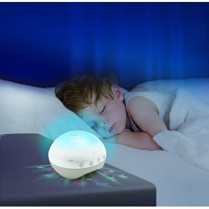 Infantino - Vrtiljak nad posteljico z melodijo 3v1 3xAAA rjava