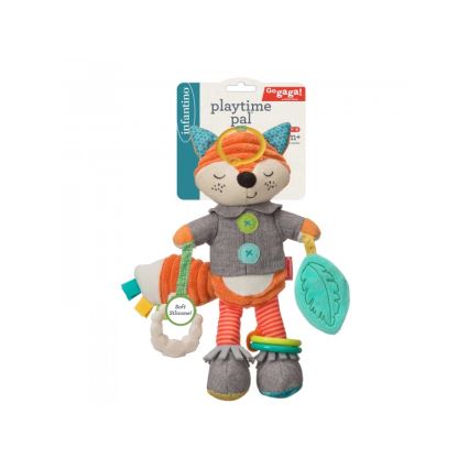 Infantino - Plišasta igrača z grizali 30 cm male lisica