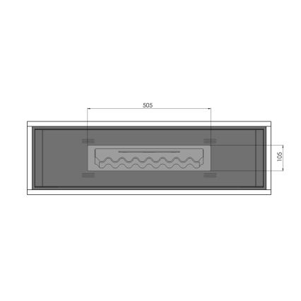 InFire - BIO kamin 100x47 cm 3kW industrial