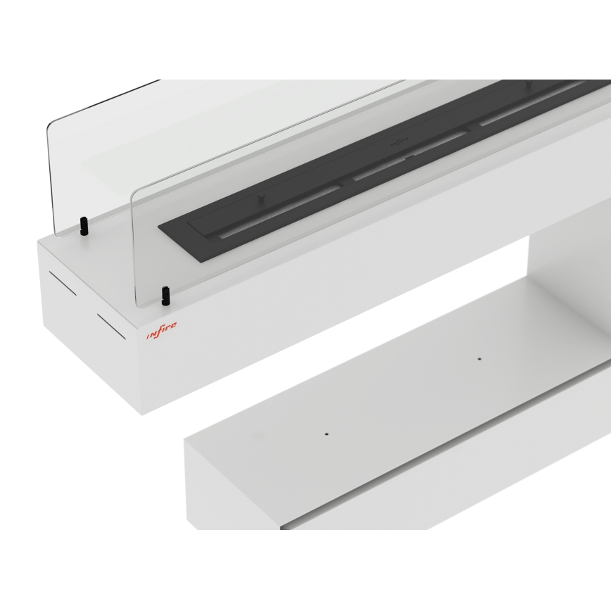 InFire - BIO kamin 110x85,5 cm 3kW bela