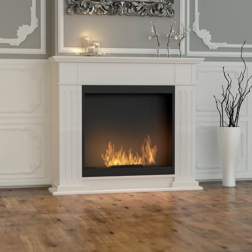 InFire - BIO Kamin 115x100 cm 3kW bela
