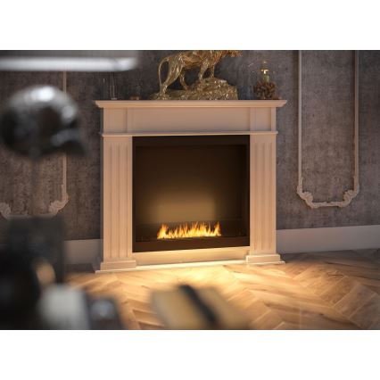 InFire - BIO Kamin 115x100 cm 3kW bela