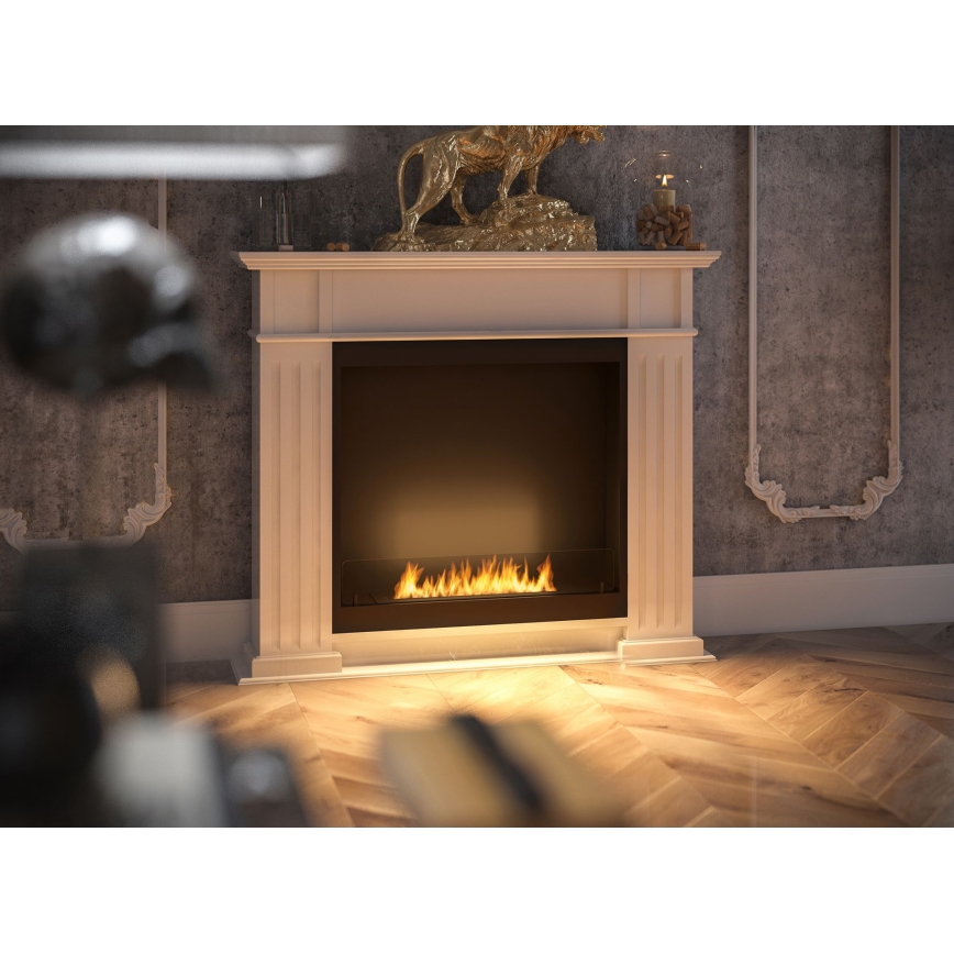 InFire - BIO Kamin 115x100 cm 3kW bela