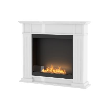 InFire - BIO Kamin 115x100 cm 3kW bela