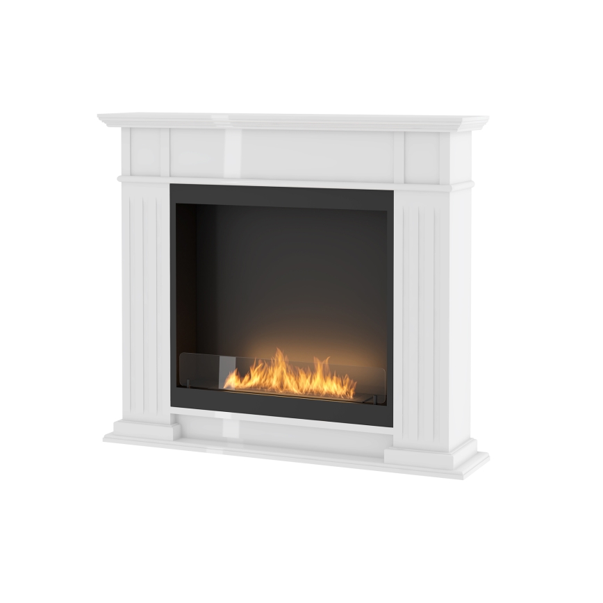 InFire - BIO Kamin 115x100 cm 3kW bela