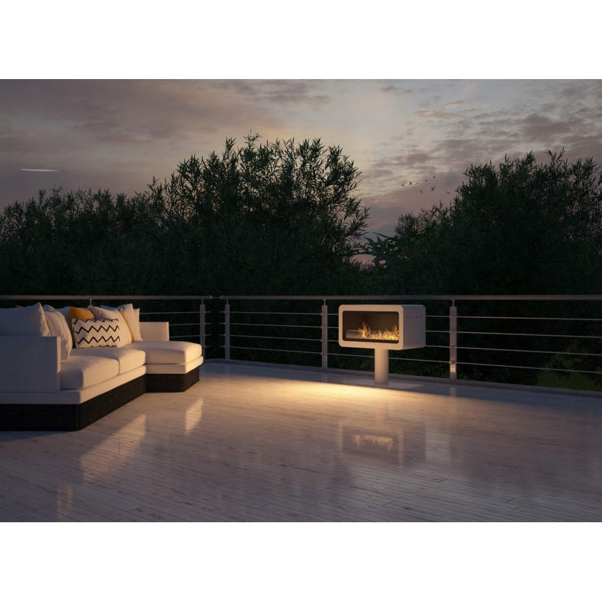 InFire - BIO kamin 82,5x78 cm 3kW bela