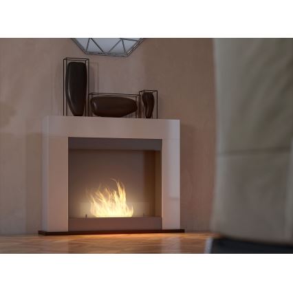 InFire - BIO kamin 87,5x110 cm 3kW bela