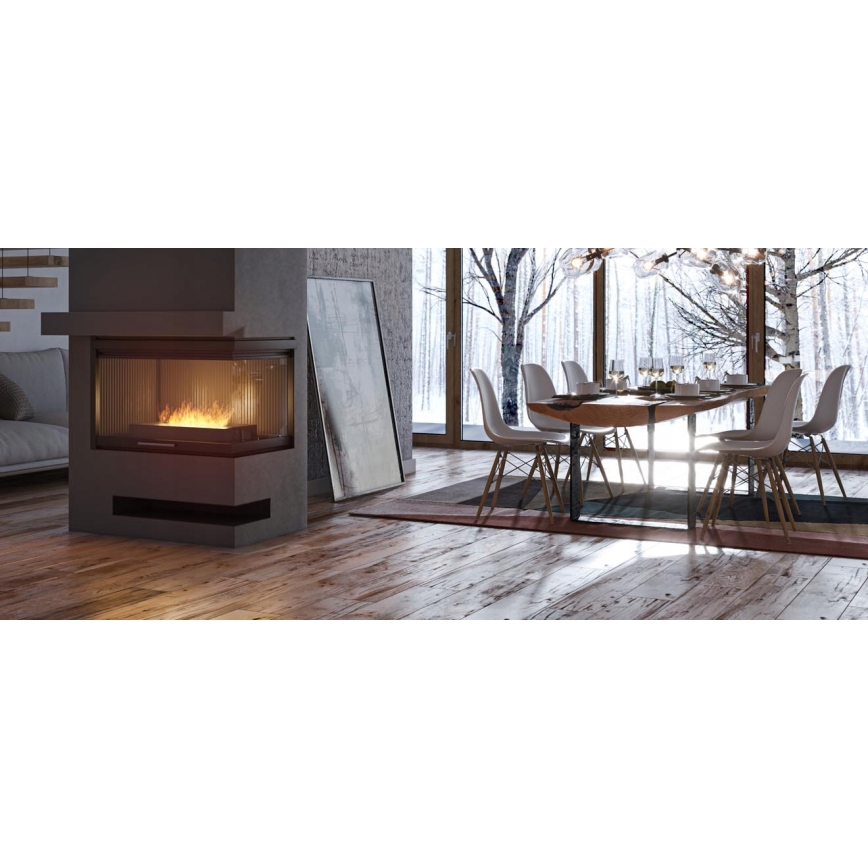 InFire - BIO kamin 8x50 cm 3kW črna