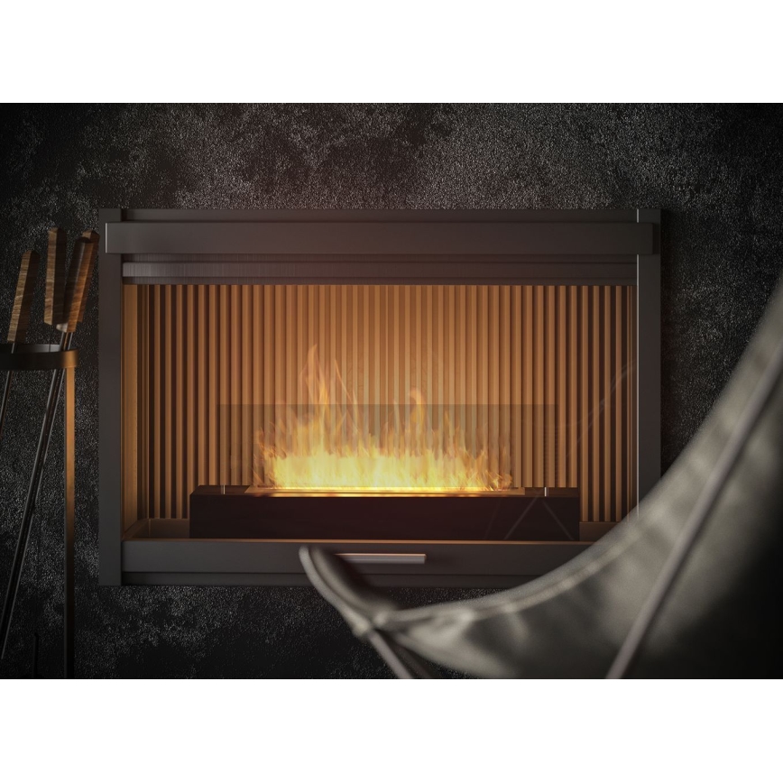 InFire - BIO kamin 8x60 cm 3kW črna