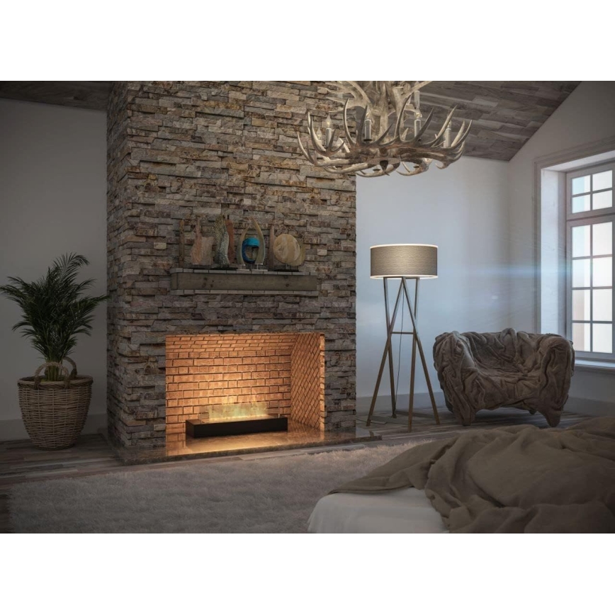 InFire - BIO kamin 8x60 cm 3kW črna