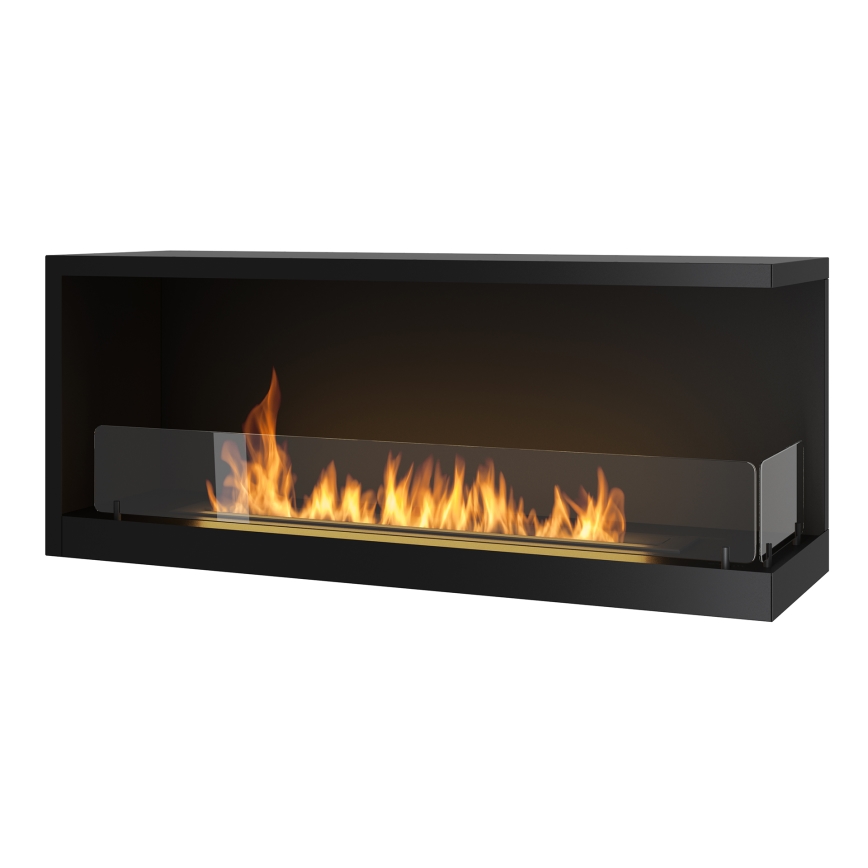 InFire - Kotni BIO kamin 110x45 cm 3kW črna
