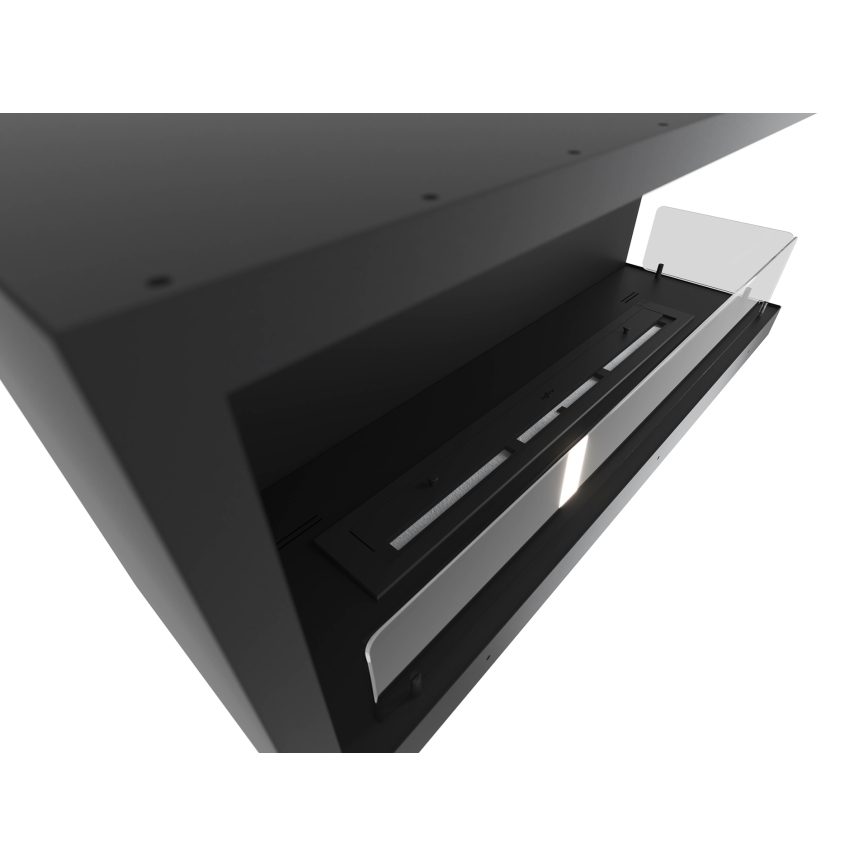 InFire - Kotni BIO kamin 110x45 cm 3kW črna