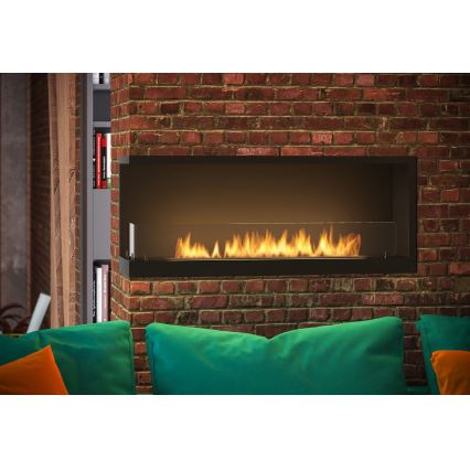 InFire - Kotni BIO kamin 110x45 cm 3kW črna