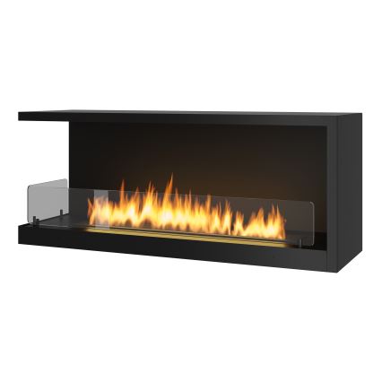 InFire - Kotni BIO kamin 110x45 cm 3kW črna