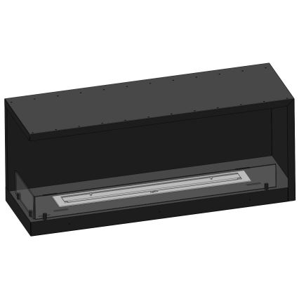 InFire - Kotni BIO kamin 110x45 cm 3kW črna