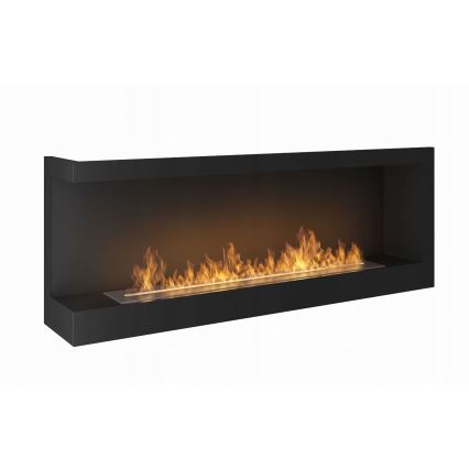 InFire - Kotni BIO kamin 45x120 cm 3kW črna