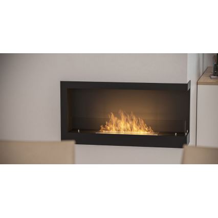 InFire - Kotni BIO kamin 45x90 cm 3kW črna