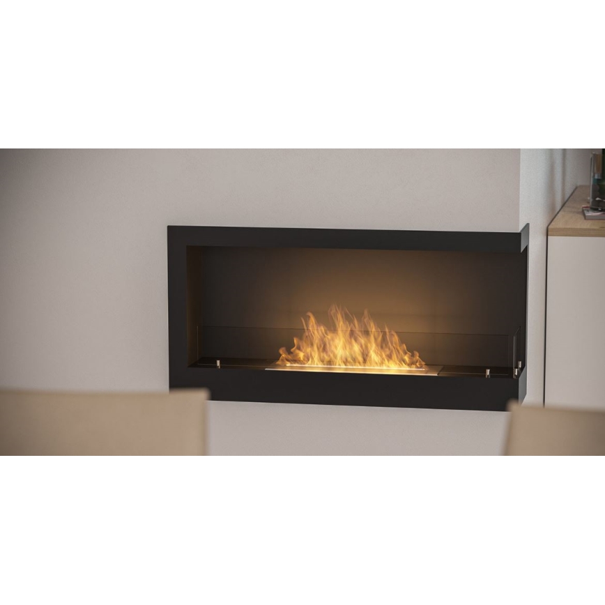 InFire - Kotni BIO kamin 45x90 cm 3kW črna