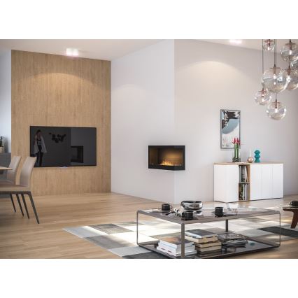 InFire - Kotni BIO kamin 45x90 cm 3kW črna