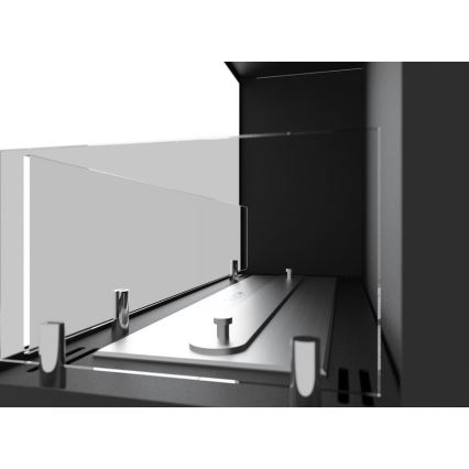 InFire - Kotni BIO kamin 45x90 cm 3kW črna