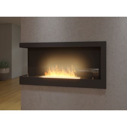 InFire - Kotni BIO kamin 45x90 cm 3kW črna