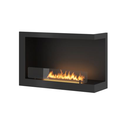 InFire - Kotni BIO kamin 84x54 cm 3kW črna