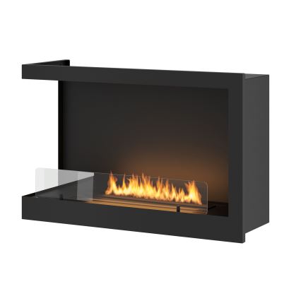 InFire - Kotni BIO kamin 84x54 cm 3kW črna