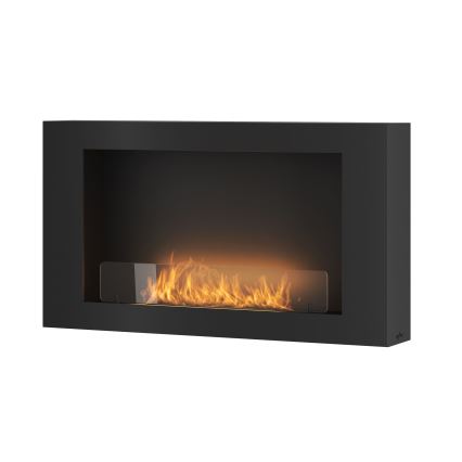 InFire - Stenski BIO kamin 100x56 cm 3kW črna