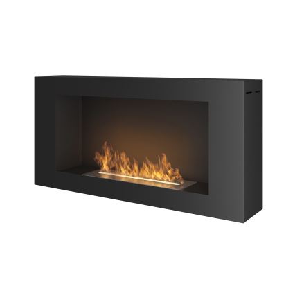 InFire - Stenski BIO kamin 44x91 cm 3kW črna