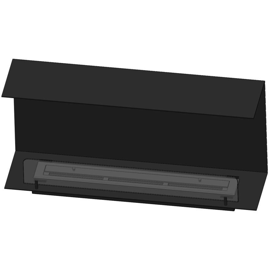 InFire - Vgradni BIO kamin 100x45 cm 3kW črna