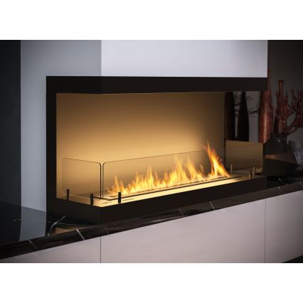 InFire - Vgradni BIO kamin 100x50 cm 3kW črna