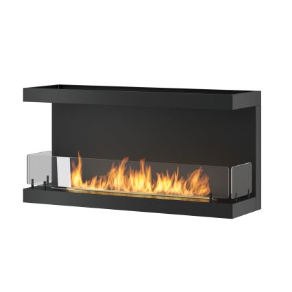 InFire - Vgradni BIO kamin 100x50 cm 3kW črna