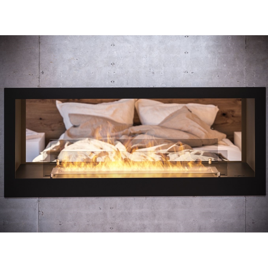 InFire - Vgradni BIO kamin 120x50 cm 3kW bifacial