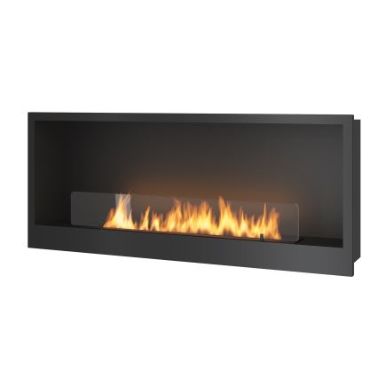 InFire - Vgradni BIO kamin 120x50 cm 3kW črna