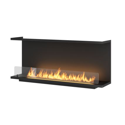 InFire - Vgradni BIO kamin 120x50 cm 3kW črna