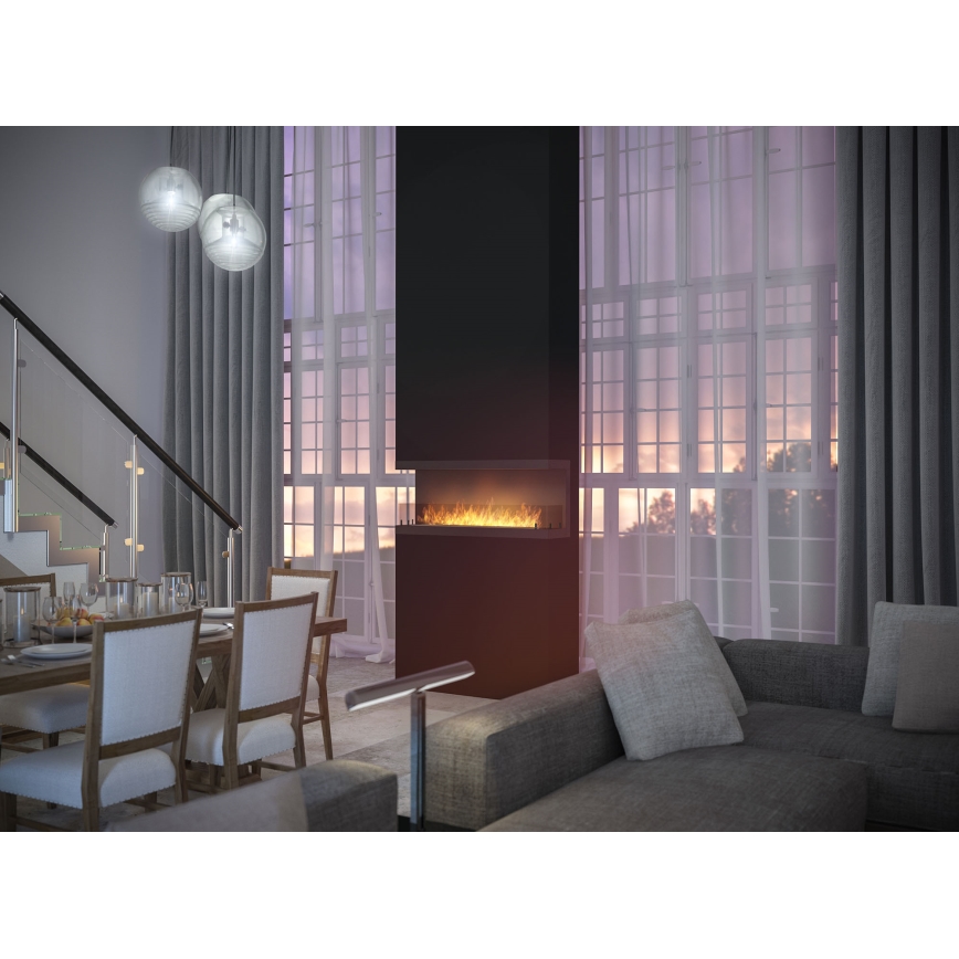 InFire - Vgradni BIO kamin 120x50 cm 5kW črna