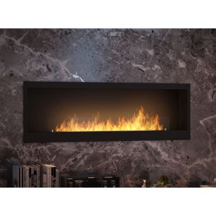 InFire - Vgradni BIO kamin 150x50 cm 4,2kW črna