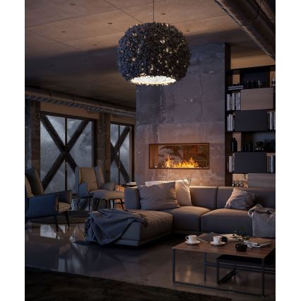 InFire - Vgradni BIO kamin 48,5x123,5 cm 6kW črna
