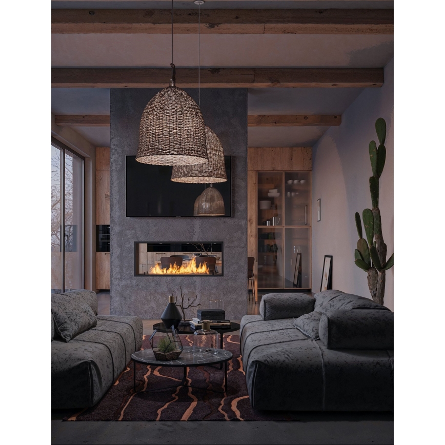 InFire - Vgradni BIO kamin 48,5x123,5 cm 6kW črna