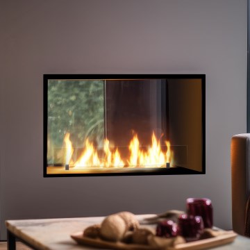 InFire - Vgradni BIO kamin 48,5x83,5 cm 3,5kW črna