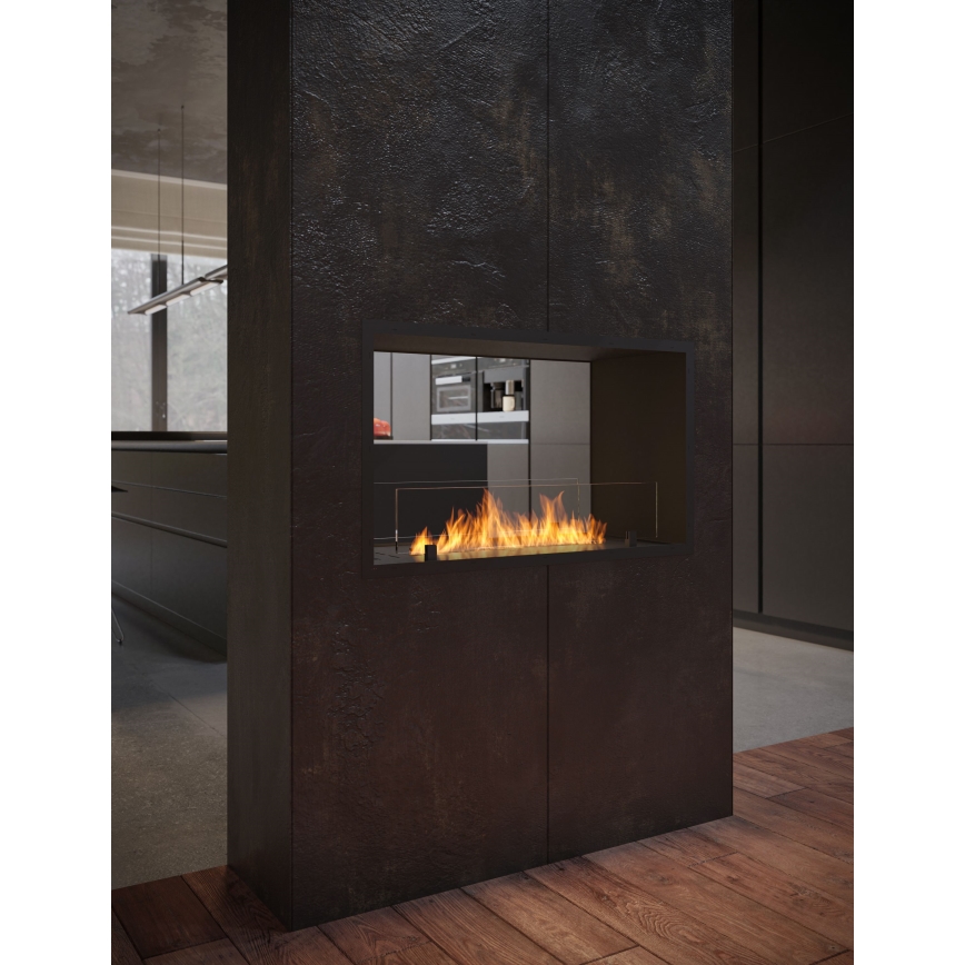 InFire - Vgradni BIO kamin 48,5x83,5 cm 3,5kW črna