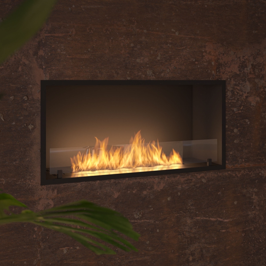 InFire - Vgradni BIO kamin 49,4x104,4 cm 6kW črna